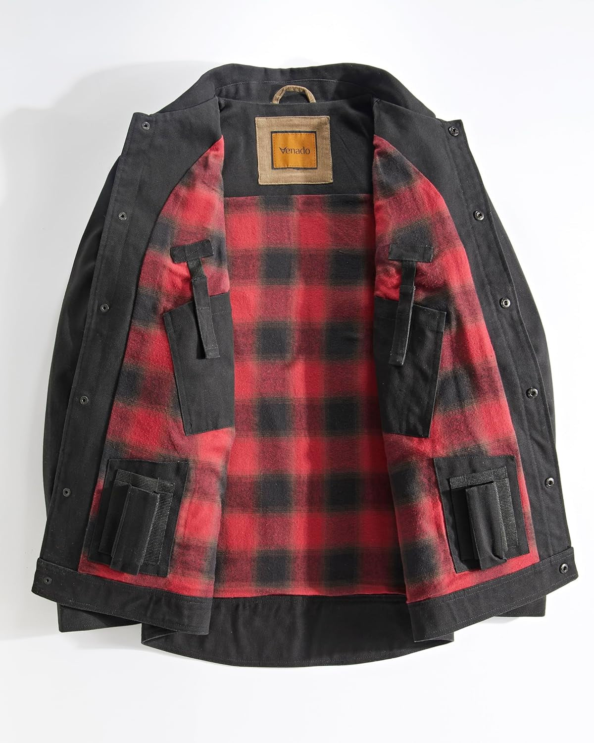 Venado Concealed Carry Shirt Jacket for Men - Heavy Duty Canvas - Conceal Carry Pockets