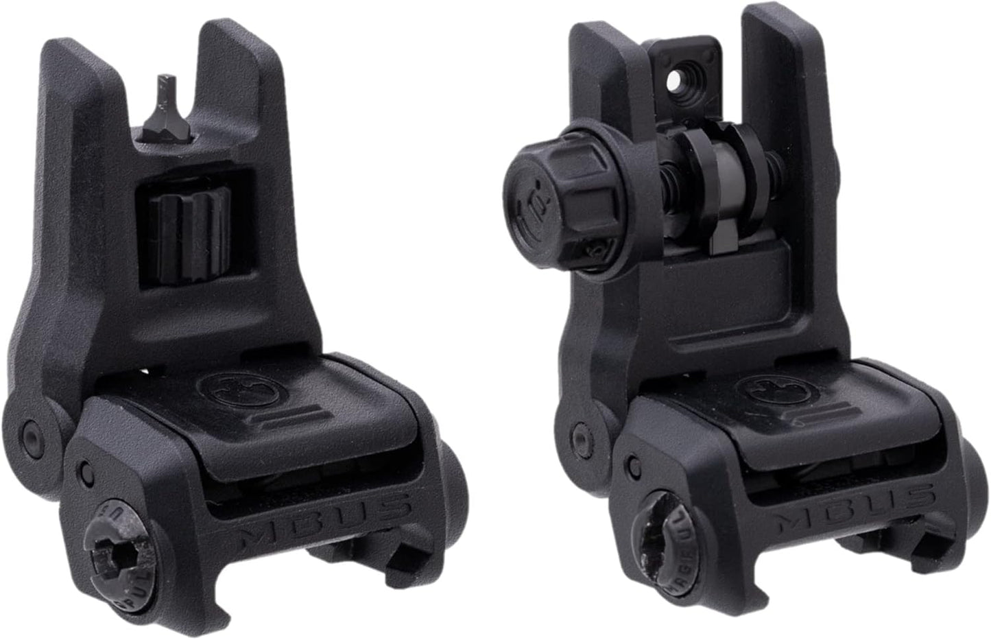 MBUS 3 Front & Rear Sight Set Fits Picatinny Rail | Black