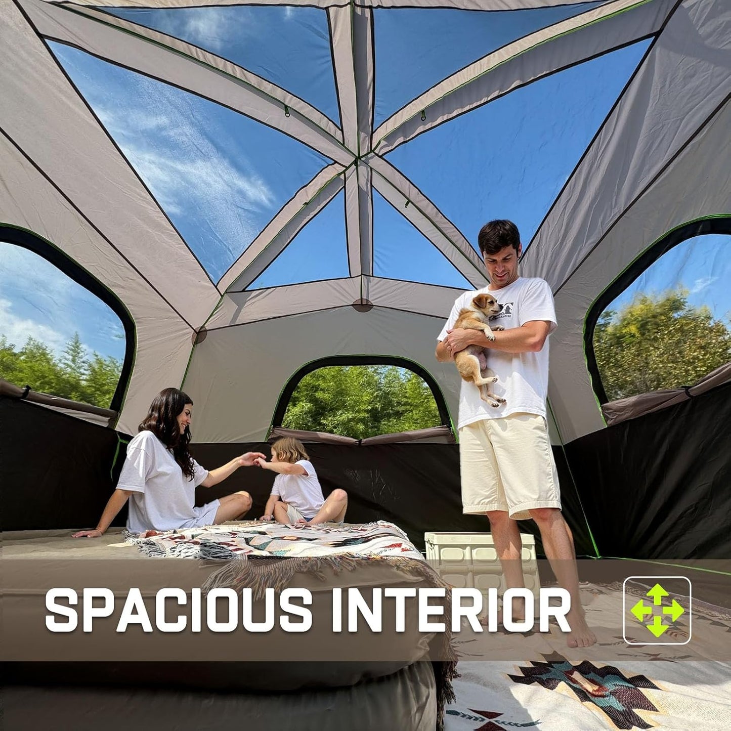 Happy Travel Tent 6 Person Tent for Camping