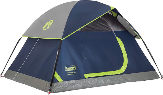 Coleman Sundome Camping Tent with Rainfly, 2/3/4/6 Person Tent Sets up in 10 Mins, Weatherproof Shelter for Camping, Festivals, Backyard, Sleepovers, & More
