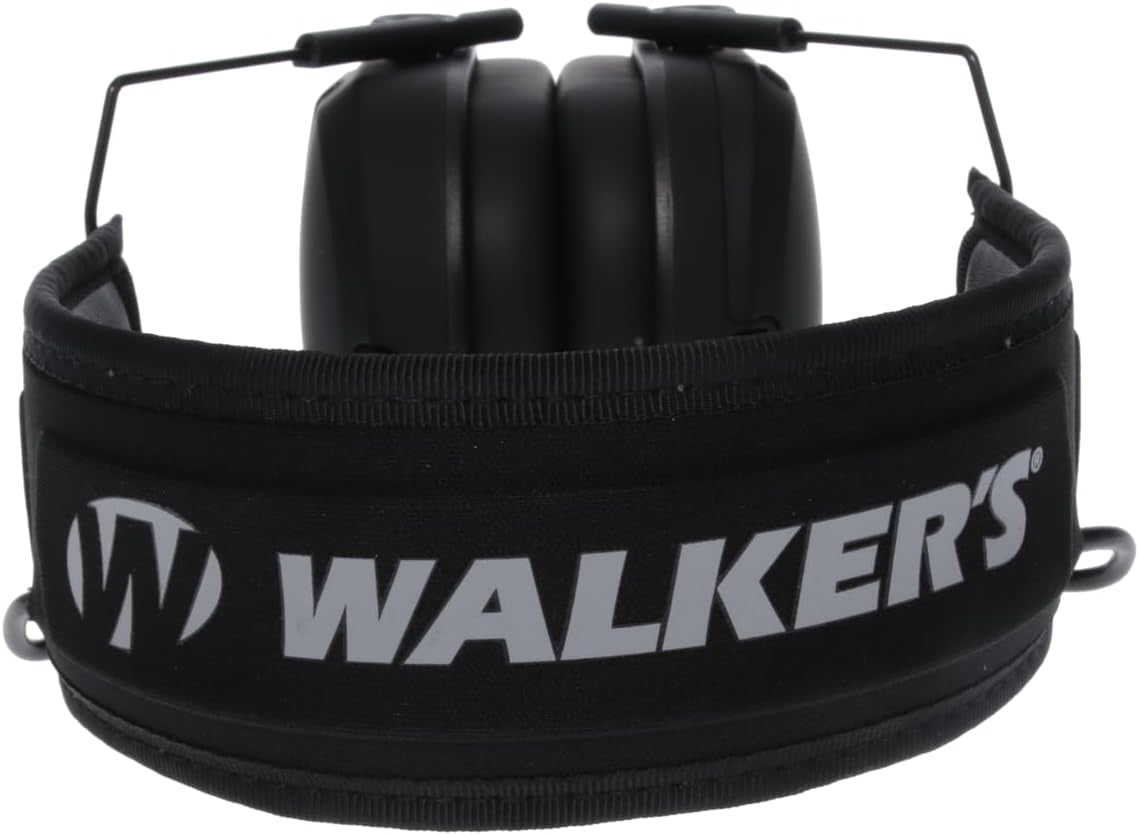 Walker'S Razor Slim Ultra Low Profile Compact Design Adjustable Range Shooting Hunting Hearing Protection Electronic Earmuffs
