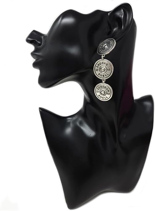 Western Shotgun Shell Drop Earrings 