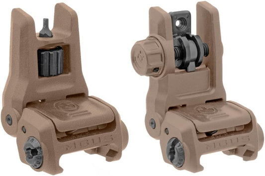 MBUS 3 Front Sight Bundle with MBUS 3 Rear Sight Set | FDE