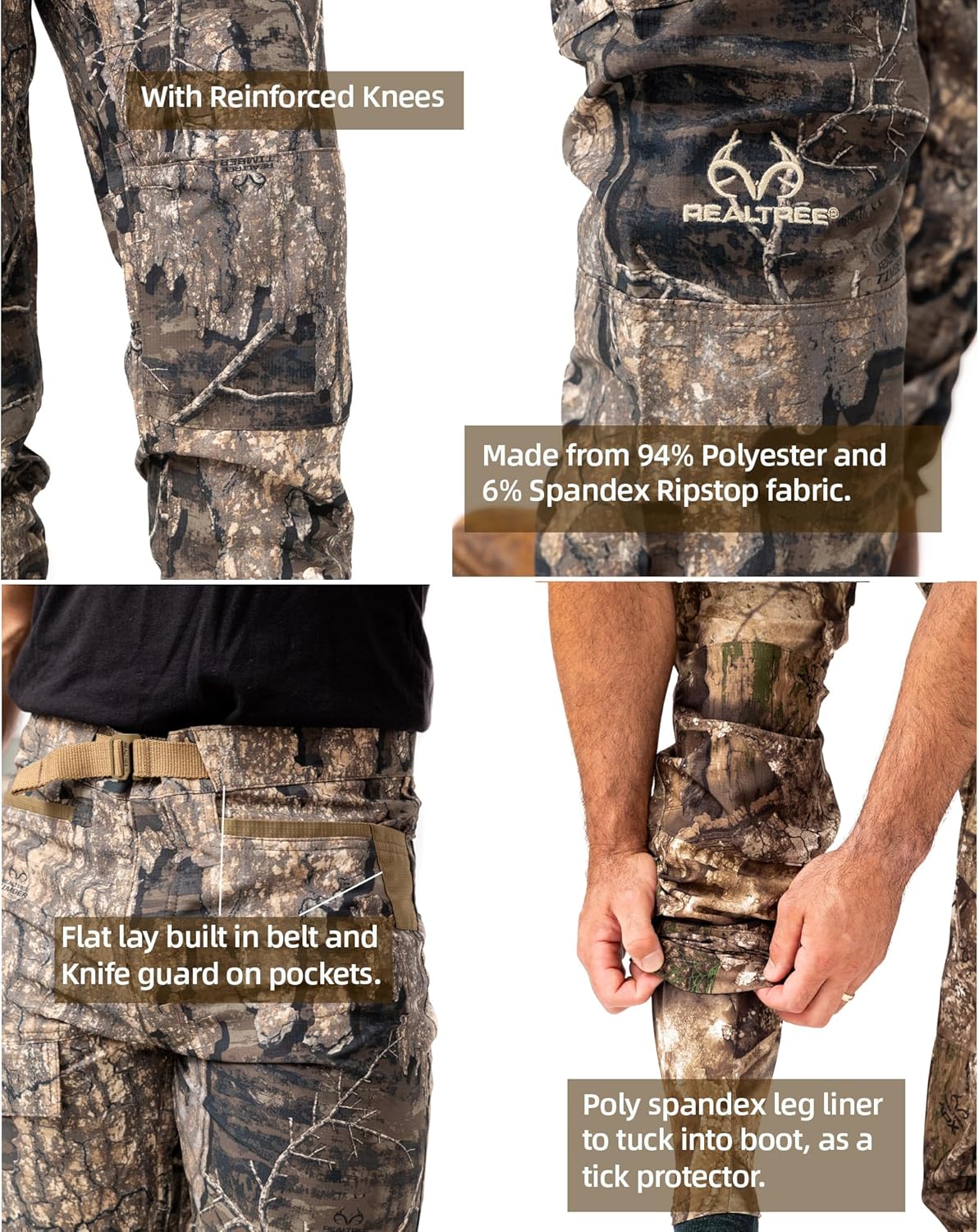 Realtree Men'S 5-Pocket Camo Hunting Pant